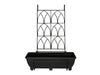 Balcony/Fence Holder - Decorative Trellis Back Planter Holder_Balcony Planters