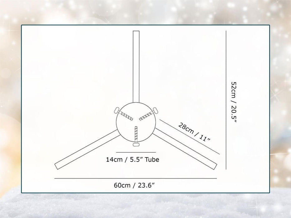 Scrolled Sussex Christmas Tree Stand - 3 legs_Christmas Tree Stands