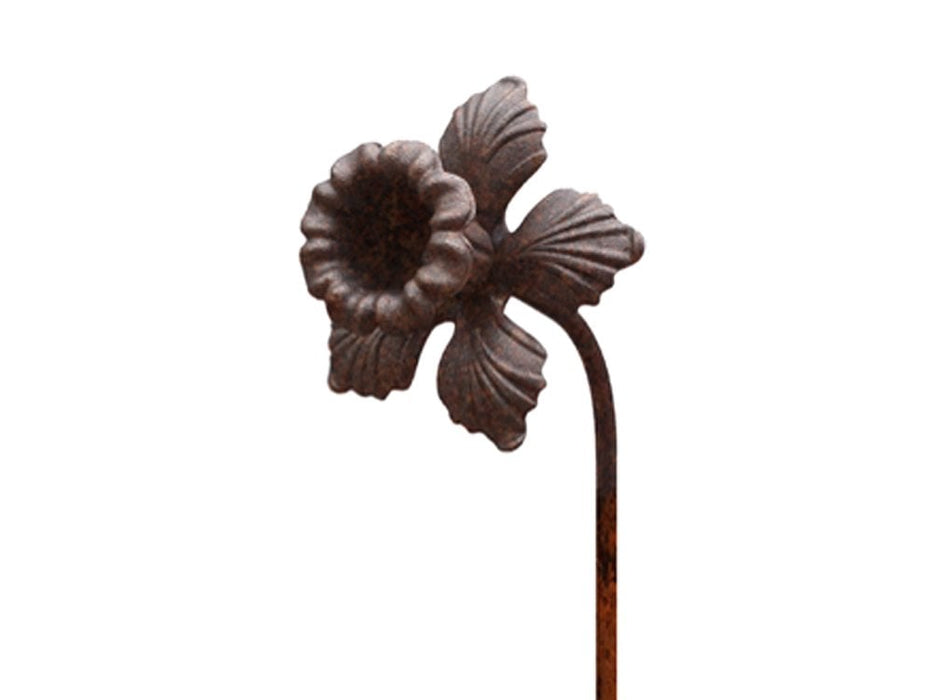 Daffodil - Metal Flower Garden Stakes Designed to Rust_Decorative Stakes