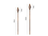 Rusty Metal Spiral Garden Stakes Designed to rust_Decorative Stakes