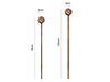 Rusty Metal Sphere Garden Stakes Designed to rust_Decorative Stakes