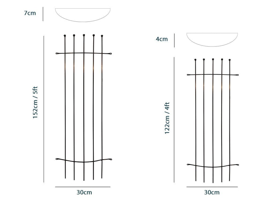 Straight Trellises - Wall mounted_Garden Trellises