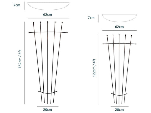 Wall Mounted Fan Trellises_Garden Trellises