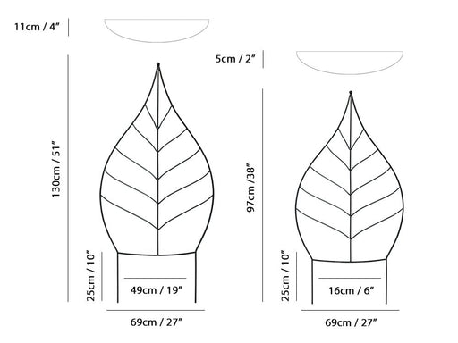 Freestanding Leaf Trellises_Garden Trellises