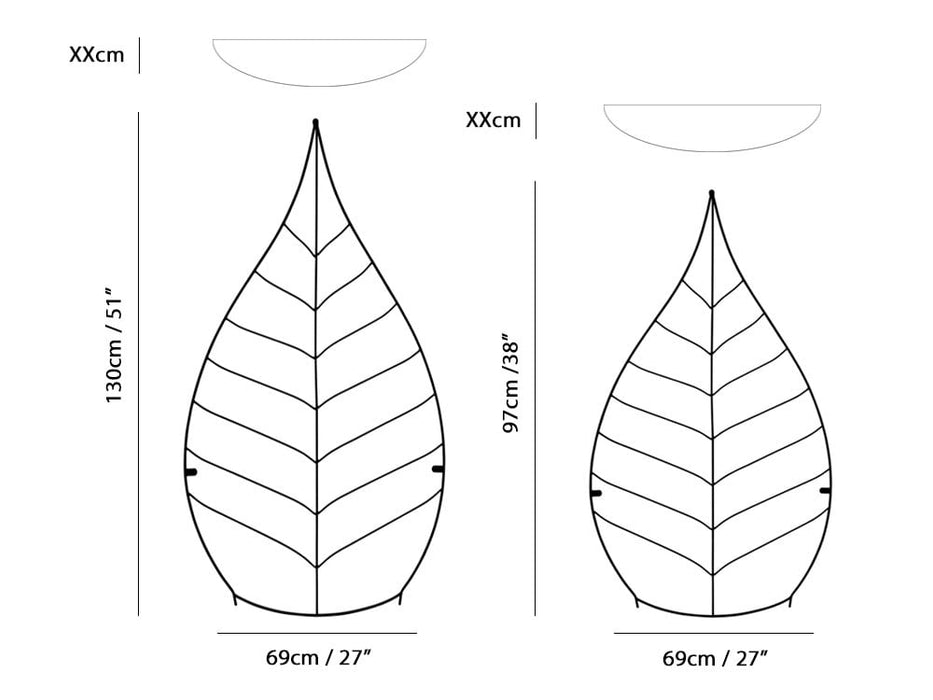 Wall Mounted Leaf Trellises_Garden Trellises