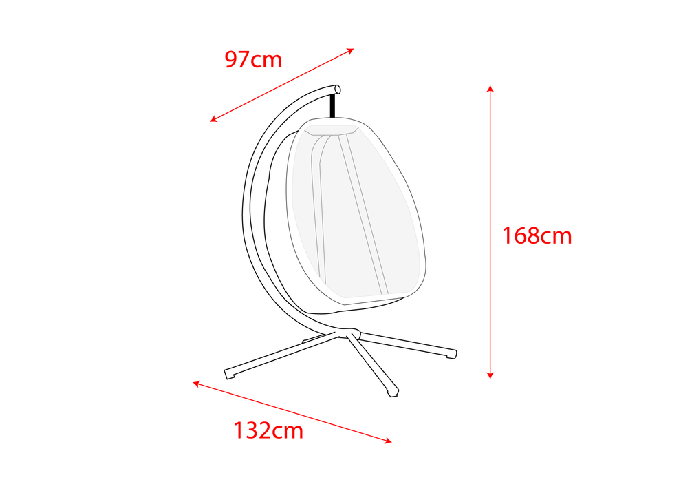 Folding Textilene Swing_Garden Swings & Arbours