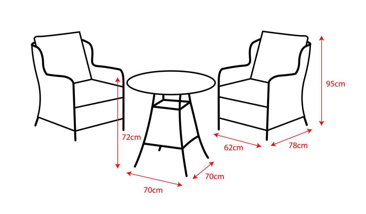 Wroxham Bistro Set_Garden Furniture