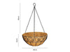 Hanging Basket 12" - Scrolled Design_Hanging Baskets