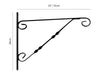 Twisted Design Hanging Basket Bracket_Hanging Basket Brackets