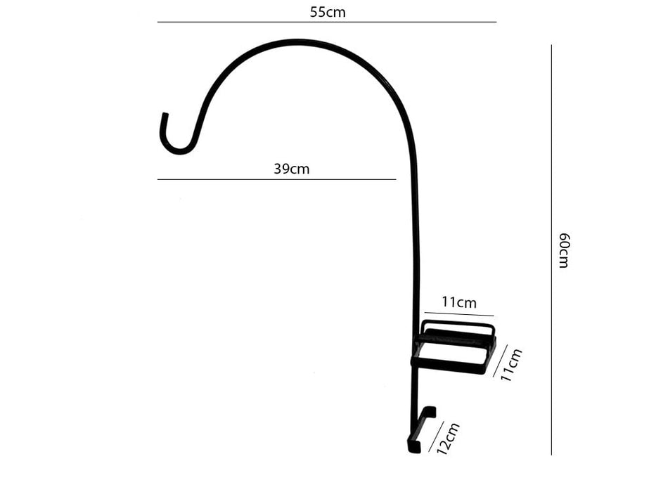 Swan Neck Concrete Post Hanging Basket Bracket_Hanging Basket Brackets