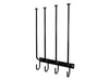 Wall Mounted Wellington Boot Rack - 2 Pair with hooks_Wellington Boot Stands