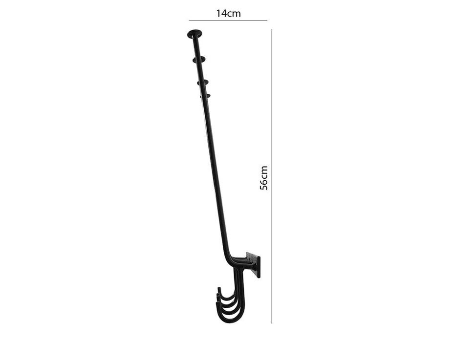 Wall Mounted Wellington Boot Rack - 2 Pair with hooks_Wellington Boot Stands