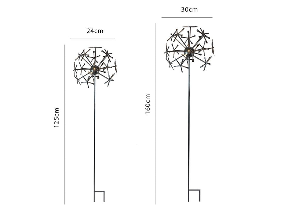 Silver Dandelion Decorative Stake_Decorative Stakes