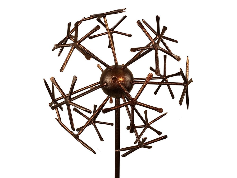 Copper Dandelion Decorative Stake_Decorative Stakes