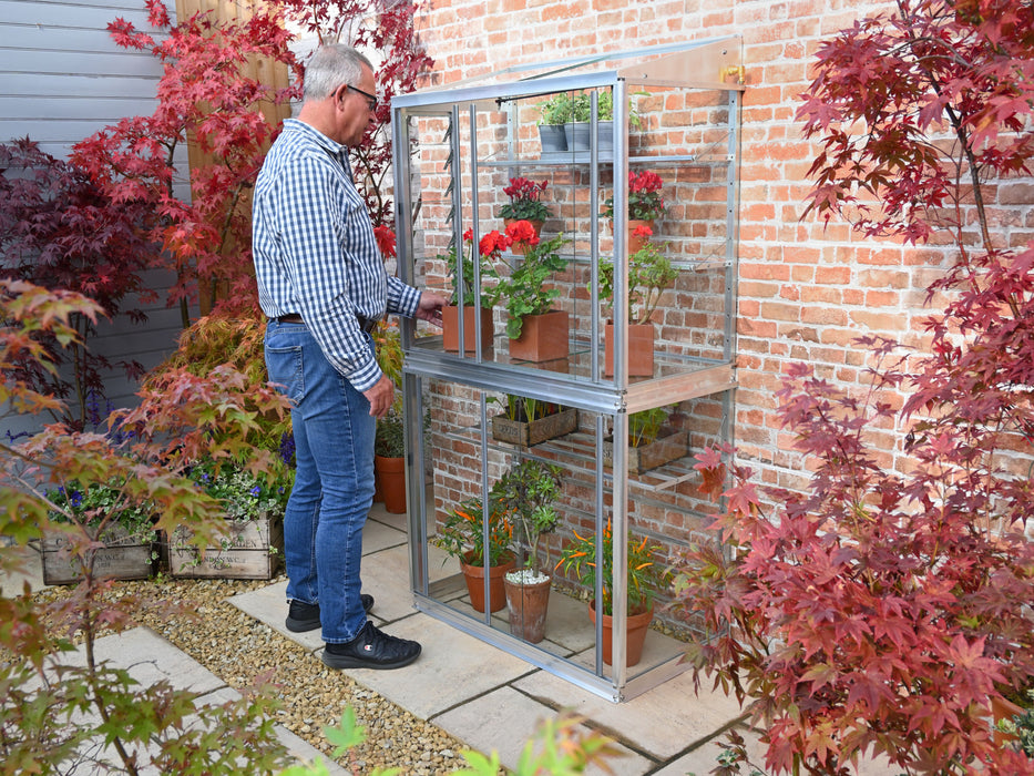 Hampton 3ft 4″ lean to mini greenhouse (Frame & Shelves)