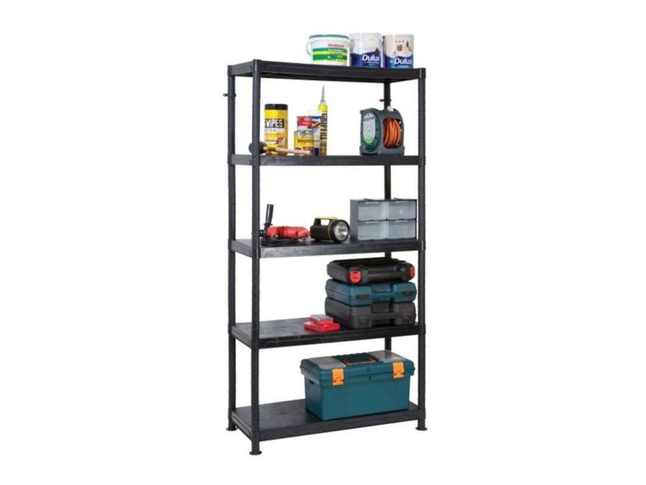 Self Assembly Plastic Shelving Unit - 90cm Wide