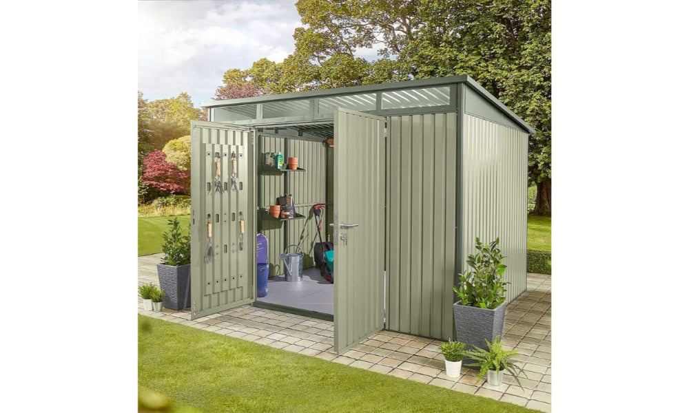 Hixon - Pent Metal Outdoor Shed