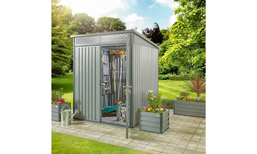 Hixon - Pent Metal Outdoor Shed