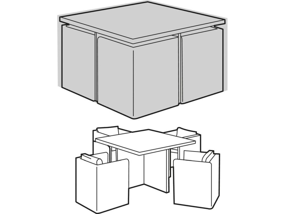 4 Seater Small Cube Set Cover