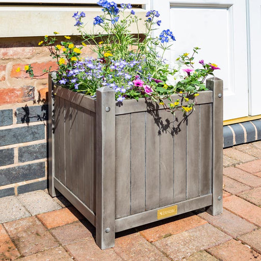 Alderley Grey Square Planter_Planters