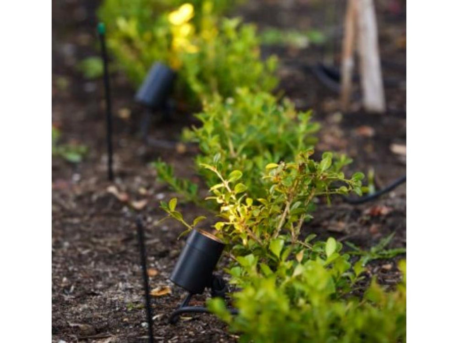 Black Spot Lights in Warm White Lighting_Electric Garden Lighting