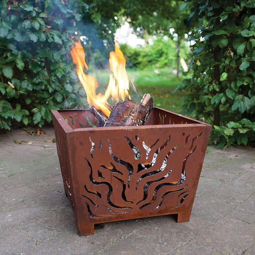 Wild Fire Square Fire Basket - 40cm Square_Fire Bowls & Burners