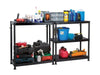 Self Assembly Plastic Shelving Unit 5 Shelf Dual Solution_Garage Storage