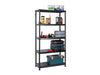 Self Assembly Plastic Shelving Unit 5 Shelf Dual Solution_Garage Storage