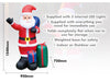 Inflatable Father Christmas with Presents and LED Lights_Outdoor Christmas Decorations