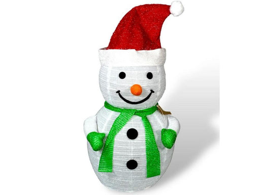 Snowman 70cm Collapsible With Battery Operated Timer and 45 LED's_Outdoor Christmas Decorations