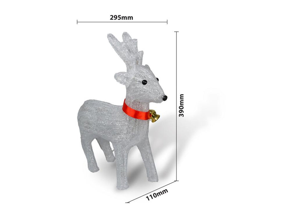 Reindeer With 40 LED's (Timer and Battery Operation)_Outdoor Christmas Decorations