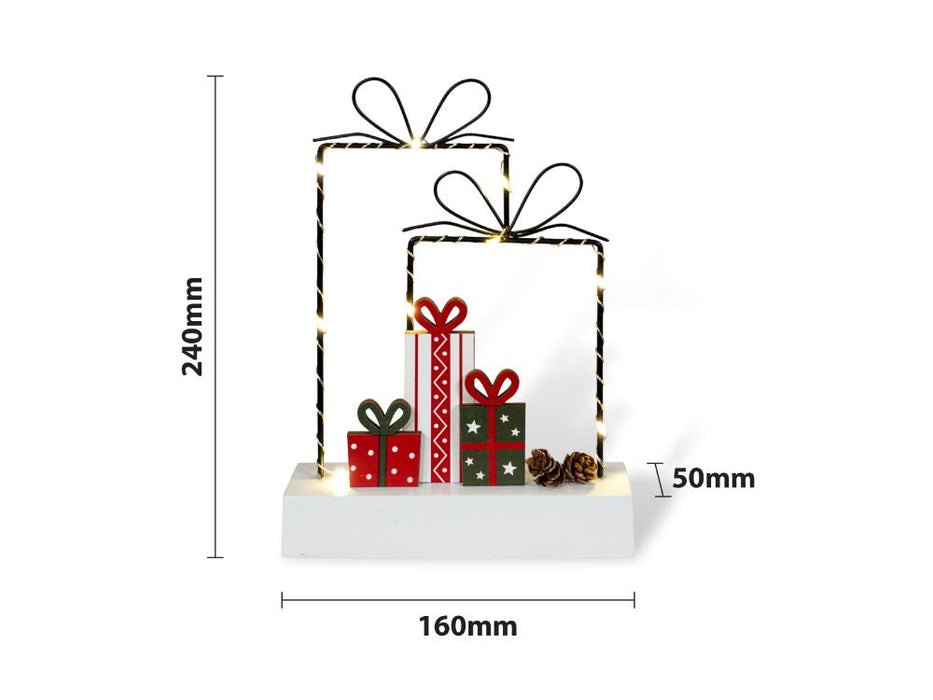 Presents Festive Design Wired LED Display_Outdoor Christmas Decorations