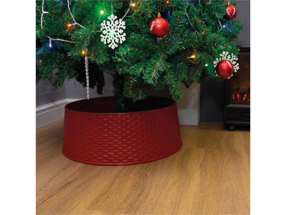 Rattan Style Tree Skirt_Christmas Tree Skirts