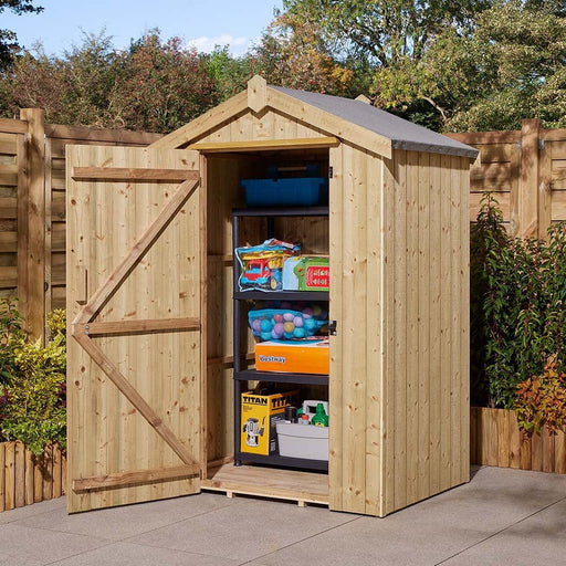 Premium Heritage 4x3 Shed Pressure Treated_Garden Furniture