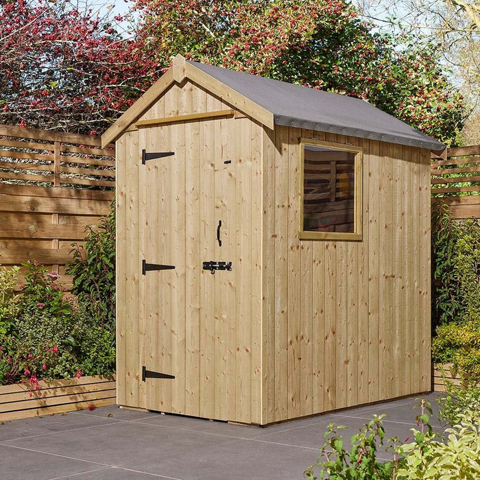 Premium Heritage 6x4 Shed Pressure Treated_Garden Furniture