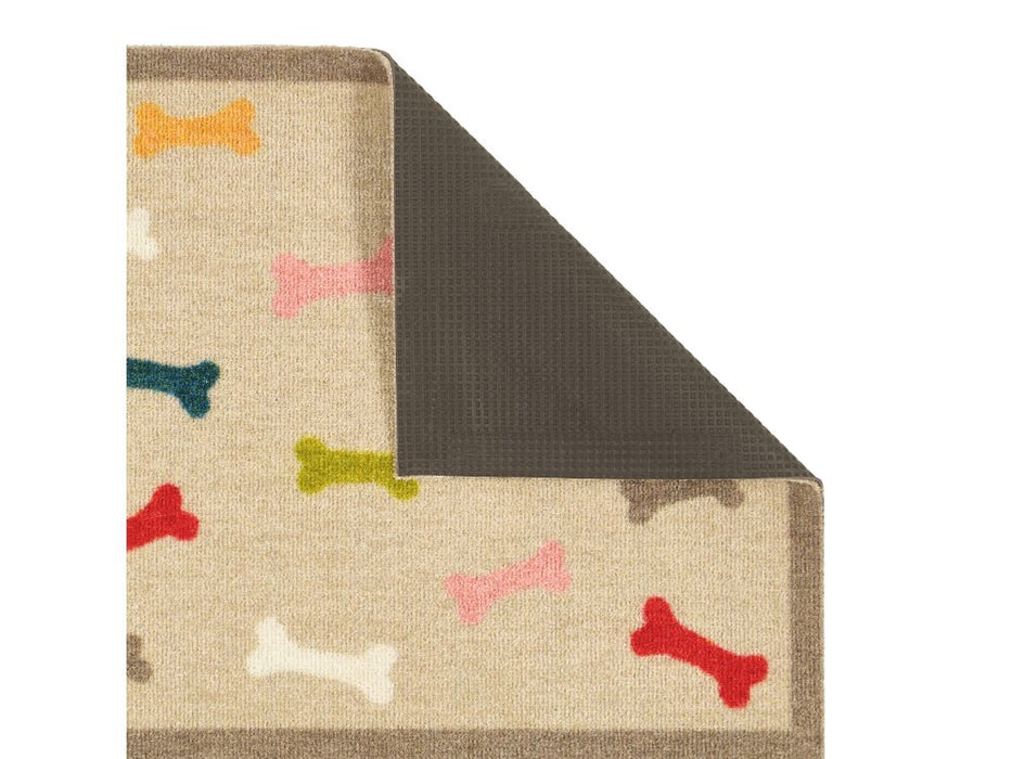 Howler & Scratch Patterned Multi Bones Mat or Runner_Doormats