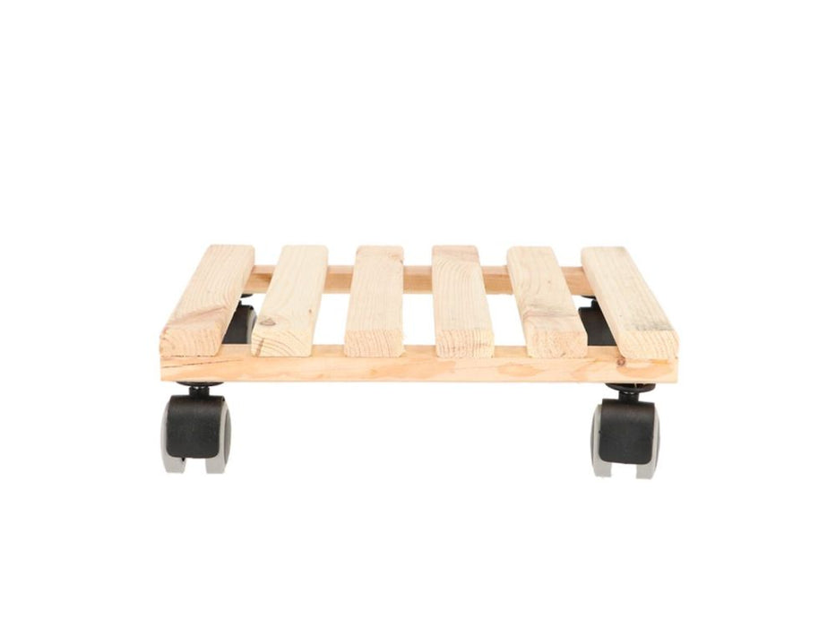 Square Wooden Caddy - Light Wood_Pot Caddies