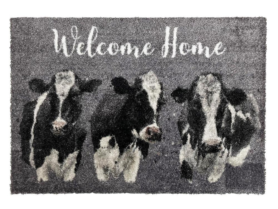 Bree Merryn Luxury Washable Mat - We are not Amoosed (3 cows)_Doormats