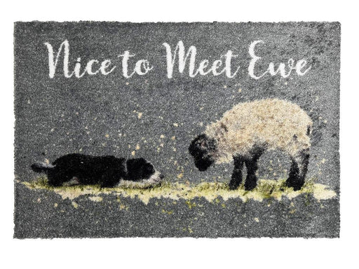 Bree Merryn Luxury Washable Mat - Nice to meet Ewe (Sheep)_Doormats