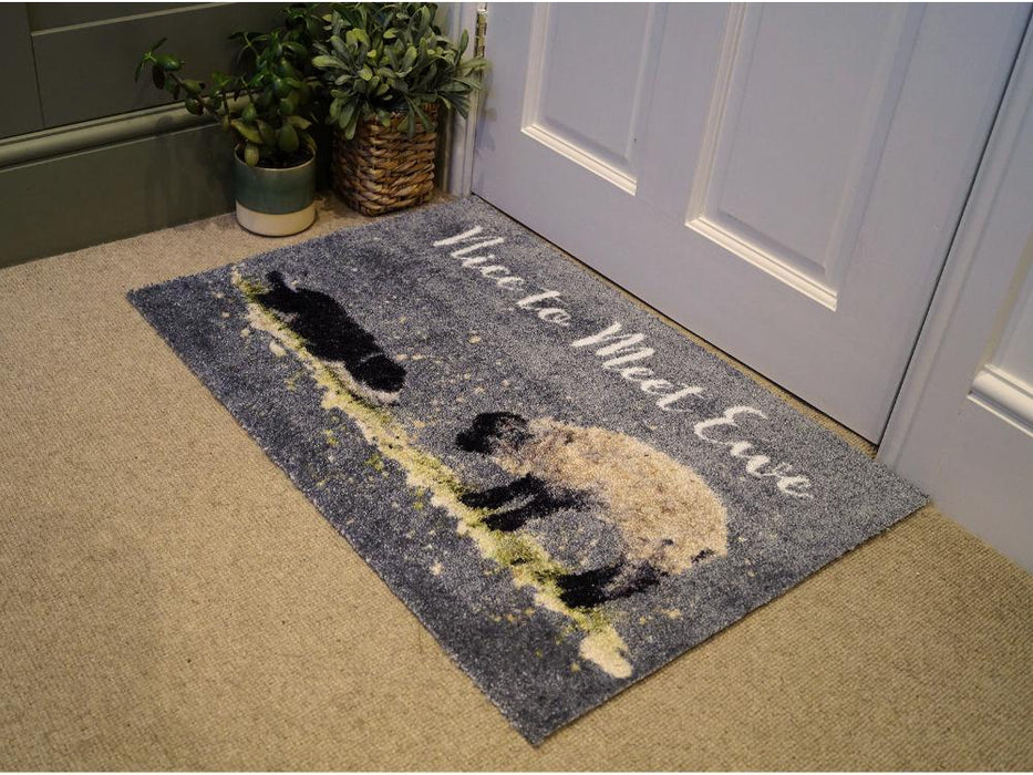 Bree Merryn Luxury Washable Mat - Nice to meet Ewe (Sheep)_Doormats