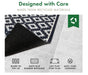 Eco Flex Premium Washable Mat - Diamond Geo Grey_Doormats