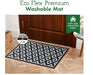 Eco Flex Premium Washable Mat - Diamond Geo Grey_Doormats