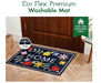 Eco Flex Premium Washable Mat - Floral Home Navy_Doormats