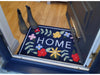 Eco Flex Premium Washable Mat - Floral Home Navy_Doormats