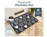 Supersoft Washable Mat - Grey Hearts_Doormats