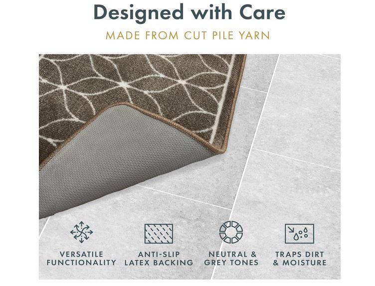 Supersoft Washable Mat - Natural Geo_Doormats