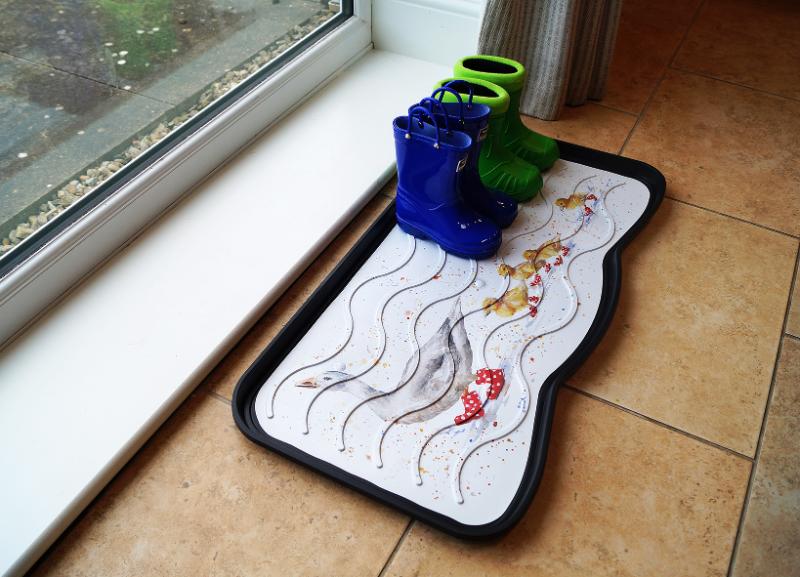 Bree Merryn Printed Utility Tray - Wait for me (Duck & Chicks)_Doormats