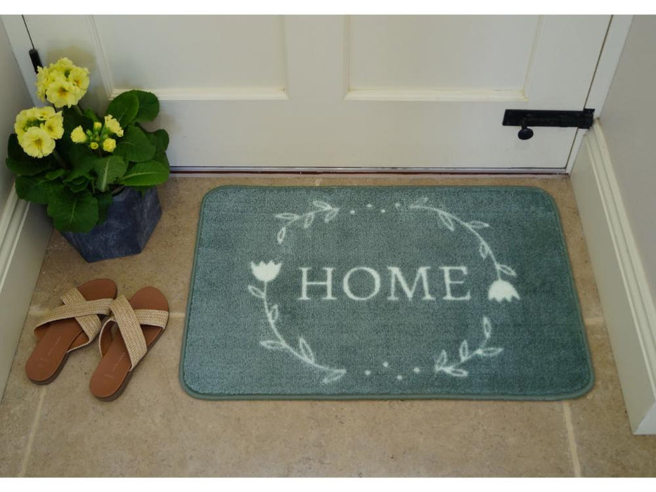 Supersoft Washable Mat - Sage Home Wreath_Doormats