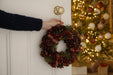 Red Pinecone Wreath_Christmas Wreaths