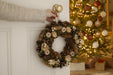 Gold Rose & Pinecone Wreath_Christmas Wreaths